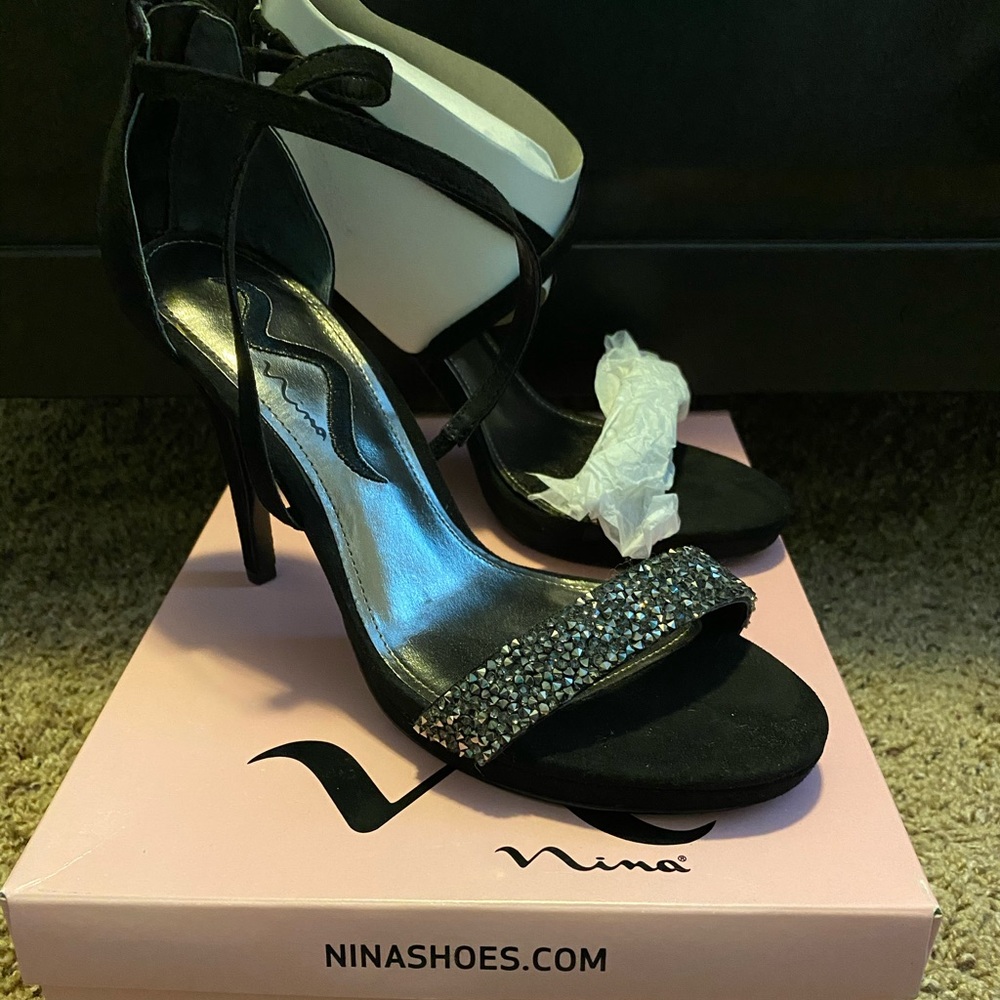 Nina black heels